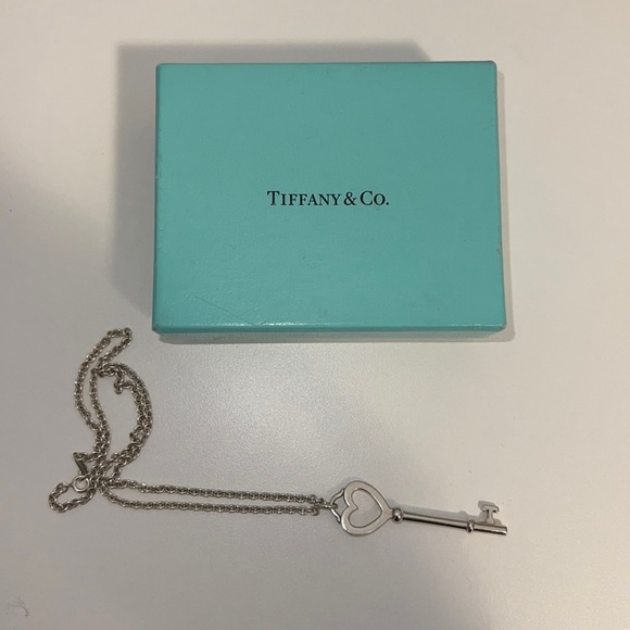 Tiffany & Co Heart Key Necklace - Picture 1 of 5